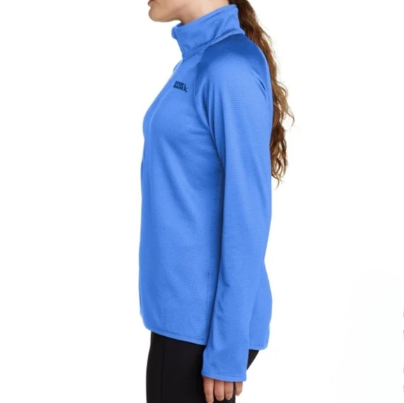 Eddie Bauer Activator Grid Fleece Half Zip Pullover Blue Women's XS Active Top - Picture 3 of 16